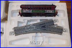 Hawthorne Village Thomas Kinkade's Christmas Train Set 9 Trains And 4 Buildings