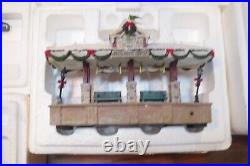 Hawthorne Village Thomas Kinkade's Christmas Train Set 9 Trains And 4 Buildings