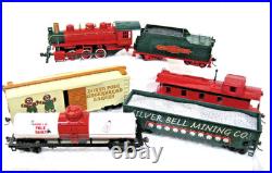 Ho Bachmann Jingle Bell Express Train Set Loco Tender 4 Cars 724 Nob