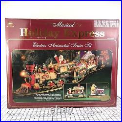 Holiday Express Animated Train Set Christmas No. 386 RARE Vintage New Bright Red