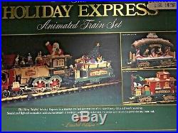 Holiday Express Animated Train Set Vintage Christmas 1997 New Bright Gently Used