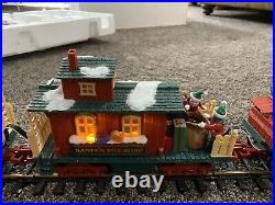 Holiday Express Christmas Electric Animated Train Set 384