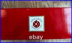 Holiday Express Dillard's Trimmings Reindeer Stable Train Car Blue Signage