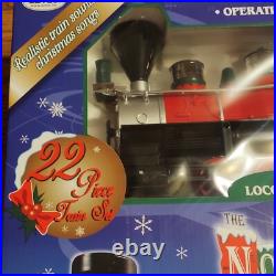 Holiday Train Set The North Pole Express Eztec Christmas Tree New Music Lights