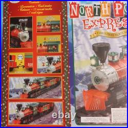 Holiday Train Set The North Pole Express Eztec Christmas Tree New Music Lights