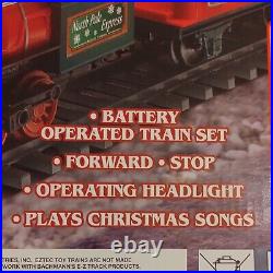 Holiday Train Set The North Pole Express Eztec Christmas Tree New Music Lights