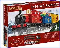 Hornby Festive Electric Santa's Express christmas xmas tree Train Set 00 gauge