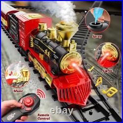 Hot Bee Christmas Train Set, Train Set for Toddlers 2-4, Train Toy with Remote
