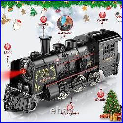 Hot Bee Train Set, Christmas Train withGlowing Passenger Carriages Metal Electr