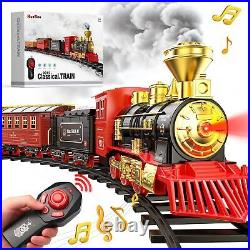 Hot Bee Train Set Christmas Train with Remote Control Train Toys for Boys w Hot Bee Train Set Christmas Train with Remote Control Train Toys for Boys w