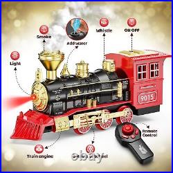 Hot Bee Train Set Christmas Train with Remote Control Train Toys for Boys w Hot Bee Train Set Christmas Train with Remote Control Train Toys for Boys w