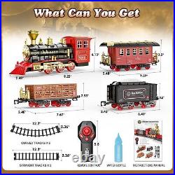 Hot Bee Train Set Christmas Train with Remote Control Train Toys for Boys w Hot Bee Train Set Christmas Train with Remote Control Train Toys for Boys w