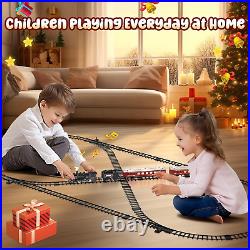 Hot Bee Train Set, Christmas Tree Train Toys with Luxury Tracks & Glowing Passen