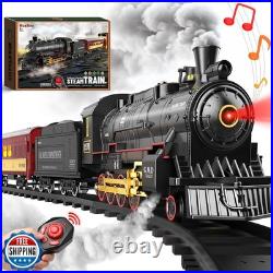 Hot Bee Train Set for Boys, Remote Control Christmas Train Sets with Hot Bee Train Set for Boys, Remote Control Christmas Train Sets with