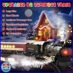 Hot Bee Train Set for Boys, Remote Control Christmas Train Sets with