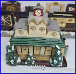 JC Penney 1998 Home Towne Express Christmas TRAIN/DEPOT SET Vtg Lot of 17 boxes