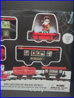 Jack Skellington Holiday Christmas Train Set, Battery Powered New In Box 12 Pc Jack Skellington Holiday Christmas Train Set, Battery Powered New In Box 12 Pc