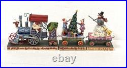 Jim Shore Heartwood Creek Christmas Train Figurine Set Hand Painted Resin