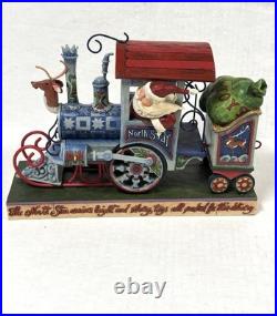 Jim Shore Heartwood Creek Christmas Train Figurine Set Hand Painted Resin
