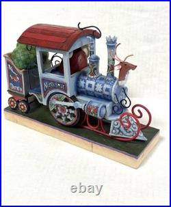 Jim Shore Heartwood Creek Christmas Train Figurine Set Hand Painted Resin