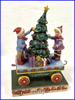 Jim Shore Heartwood Creek Christmas Train Figurine Set Hand Painted Resin