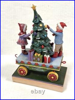 Jim Shore Heartwood Creek Christmas Train Figurine Set Hand Painted Resin