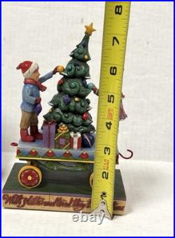 Jim Shore Heartwood Creek Christmas Train Figurine Set Hand Painted Resin