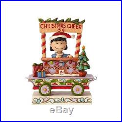 Jim Shore PEANUTS Christmas Figurine Complete Train Set Snoopy Charlie Brown
