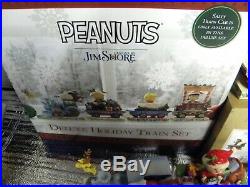 Jim Shore Peanuts Christmas Train Set with Linus, Patty & Schroeder NIB