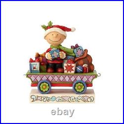 Jim Shore Peanuts Holiday Train 8 PC Gift Set With Rare Sally Car 4062623