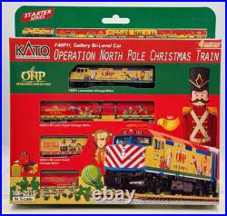KATO N Scale Operation North Pole Christmas Train 4 Unit Set- NIB