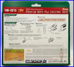 KATO N Scale Operation North Pole Christmas Train 4 Unit Set- NIB