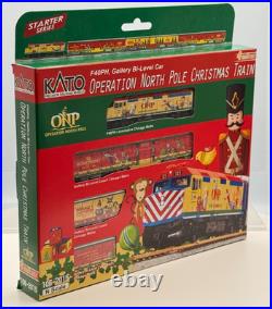 KATO N Scale Operation North Pole Christmas Train 4 Unit Set- NIB