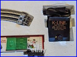 K LINE O-27 SANTA'S YULETIDE SPECIAL READY TO RUN TRAIN SET EXCELLENT WithBOX