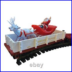 Kalamazoo G Scale Santa's Express Christmas Train Set With Broken Smoke Stack