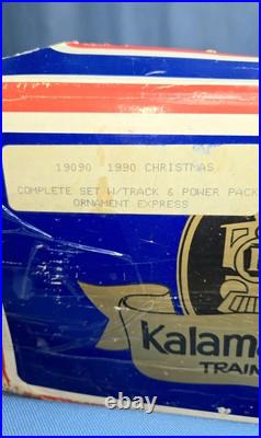 Kalamazoo Trains G Scale Christmas Train Set Ornament Express Holiday 19090-2 Kalamazoo Trains G Scale Christmas Train Set Ornament Express Holiday 19090-2