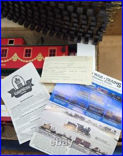 Kalamazoo Trains G Scale Christmas Train Set Ornament Express Holiday 19090-2 Kalamazoo Trains G Scale Christmas Train Set Ornament Express Holiday 19090-2
