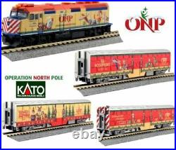 Kato 106-2015 N METRA Operation North Pole Christmas Train Set
