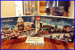 LEGO 10254 10259 Winter Holiday Train + Winter Village Station Christmas