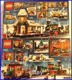 LEGO 10254 10259 Winter Holiday Train + Winter Village Station Christmas tree