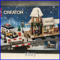 LEGO 10259 Creator Winter Village Train Station RETIRED Set Christmas NIB