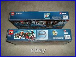 LEGO Christmas Sets Lot 10254 & 10259 Winter Holiday Train & Station Sealed Box