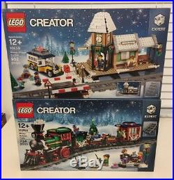 LEGO Creator Xmas Sets 10254 Train + 10259 Village Station Brand New
