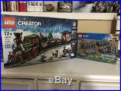 LEGO NEW&SEALED Expert CHRISTMAS WINTER HOLIDAY TRAIN 10254 Plus 60205 Track Kit