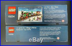 LEGO RETIRED Winter Holiday Train 10254 AND Village Station 10259 CHRISTMAS