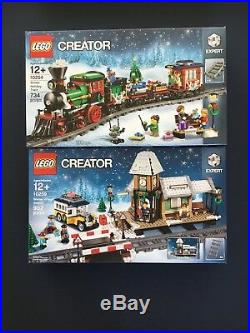 LEGO Winter Holiday Train 10254 AND Village Station 10259 NEW CHRISTMAS