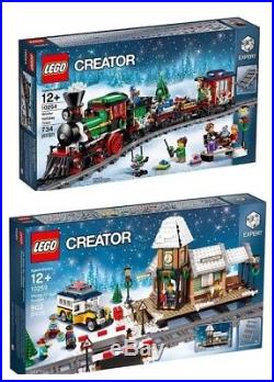 LEGO Xmas Creator Sets 10254 Train & 10259 Village Station + Power Functions