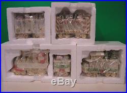 LENOX HOLIDAY TRADITIONS SANTA TRAIN 5 piece set NEW in BOX Christmas Toys Gifts