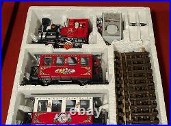 LGB 20540US G Scale Christmas Santa Train Steam Loco Passenger Set/Box
