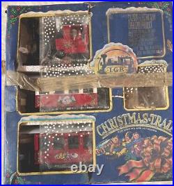 LGB 20540US G Scale Christmas Train Santa Steam Loco Set/Box, With Extra Tracks